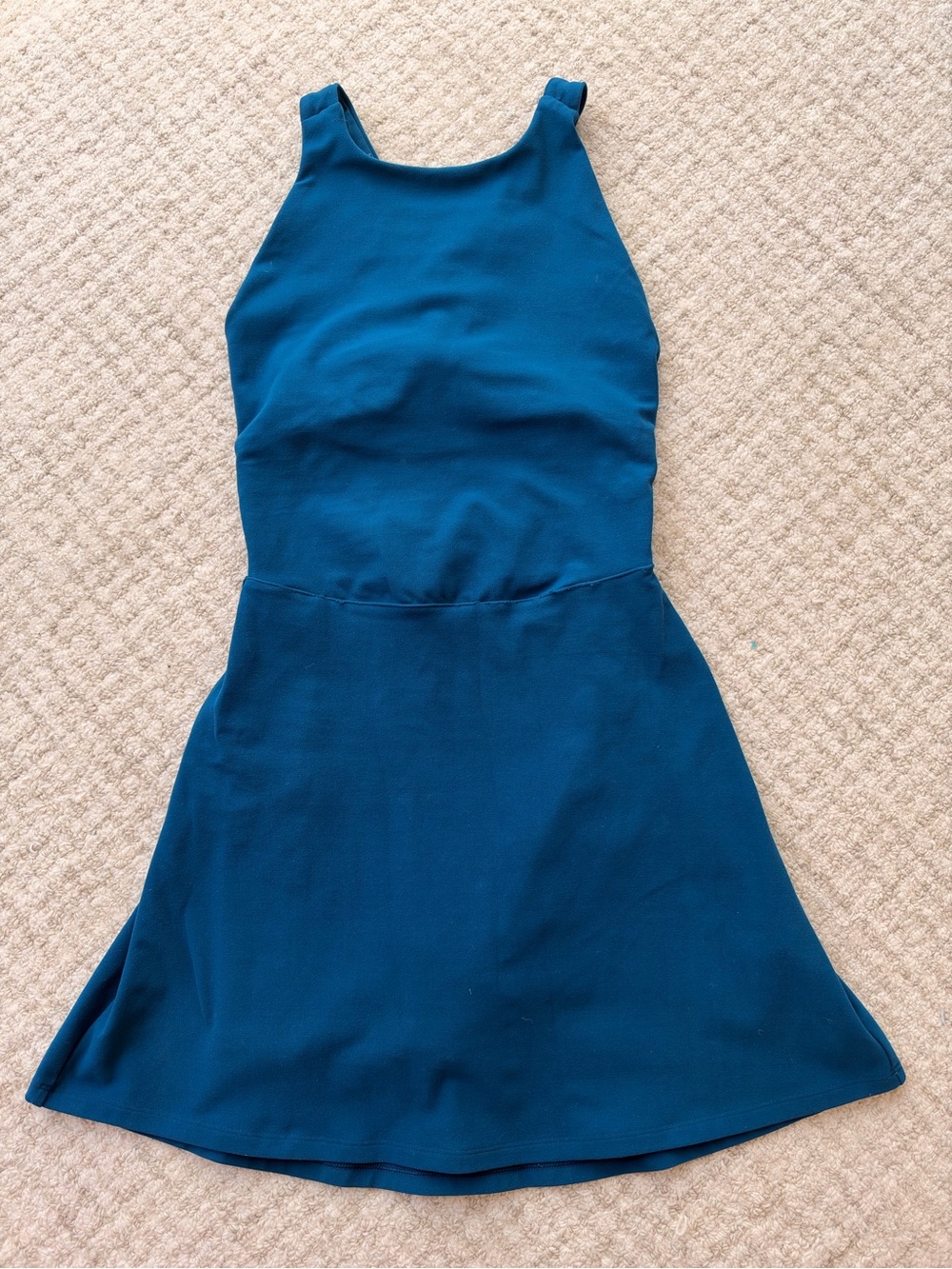 Alo Yoga Teal Cross Back Tennis Dress XS